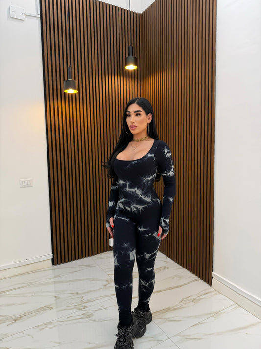 JUMPSUIT SFUMATURE NERO