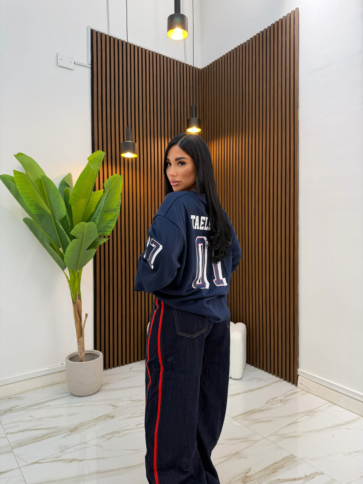 JEANS RED LINEE