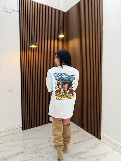 T-SHIRT CREATIVE BIANCO