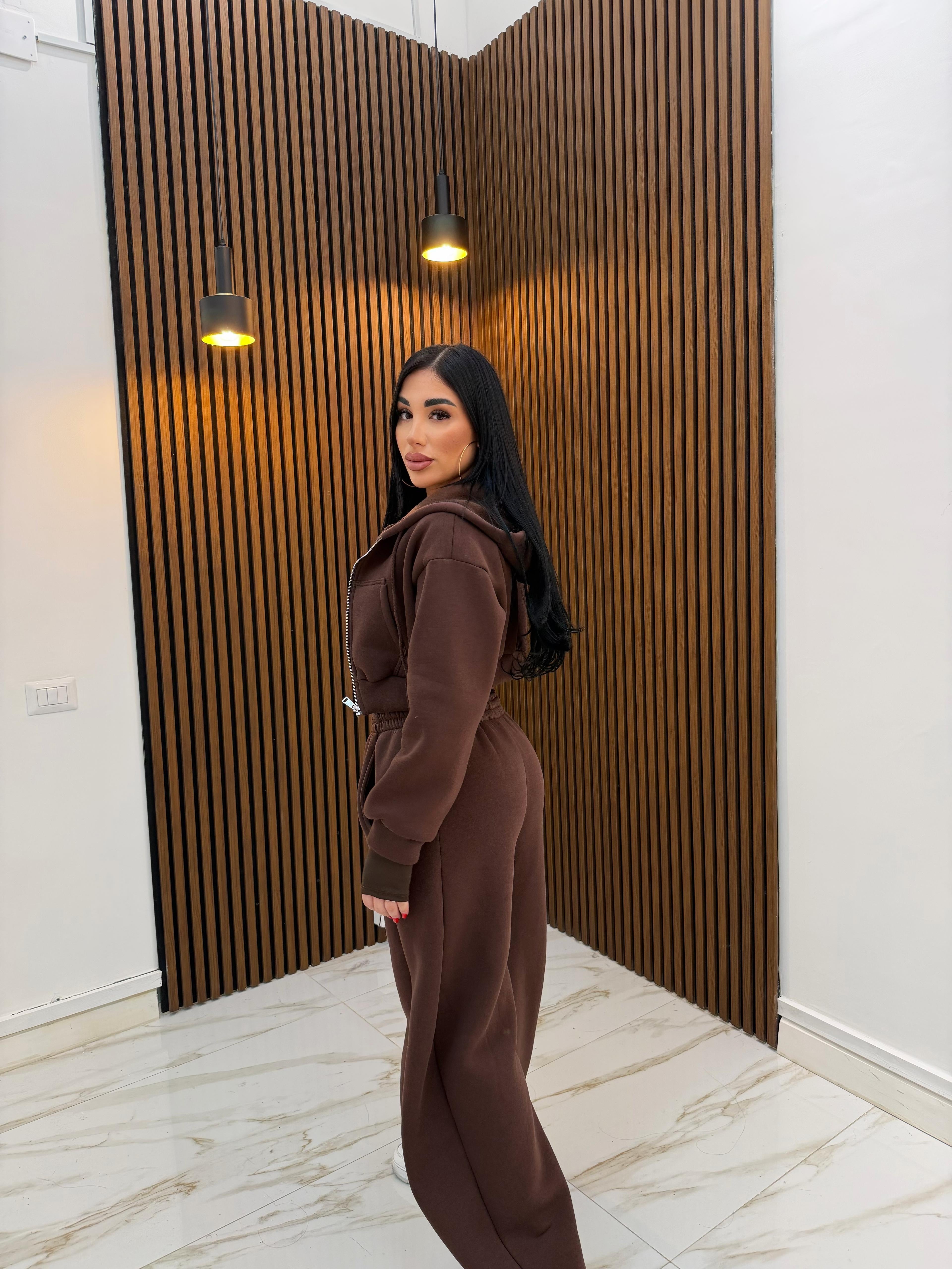 CORDINATO 3 PEZZI MARRONE