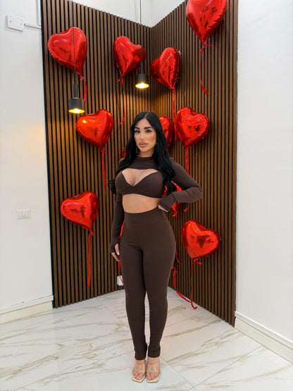 CORDINATO TRILLY MARRONE