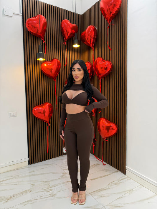 CORDINATO TRILLY MARRONE