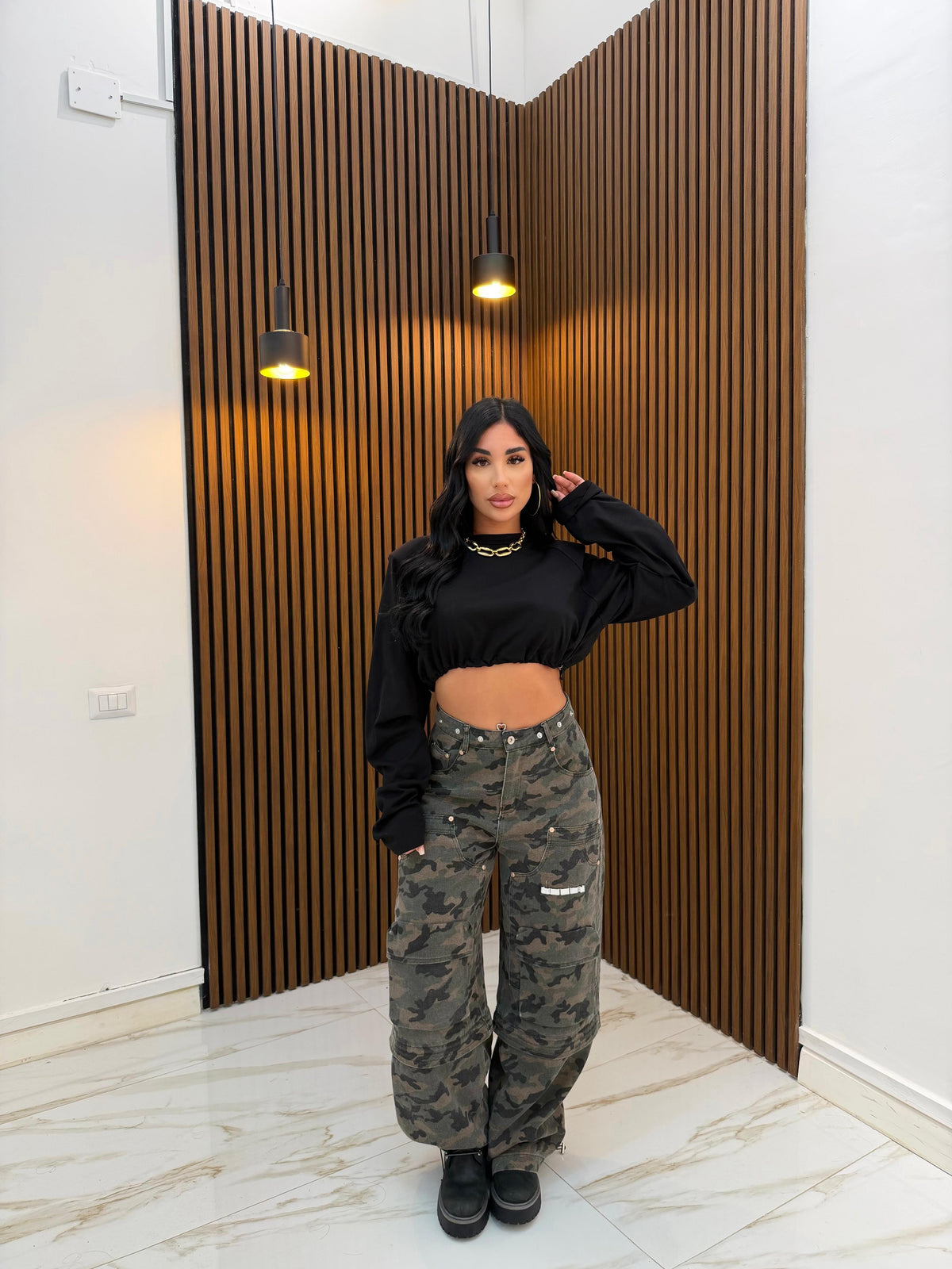 SALOPETTE 3 IN 1 MILITARE