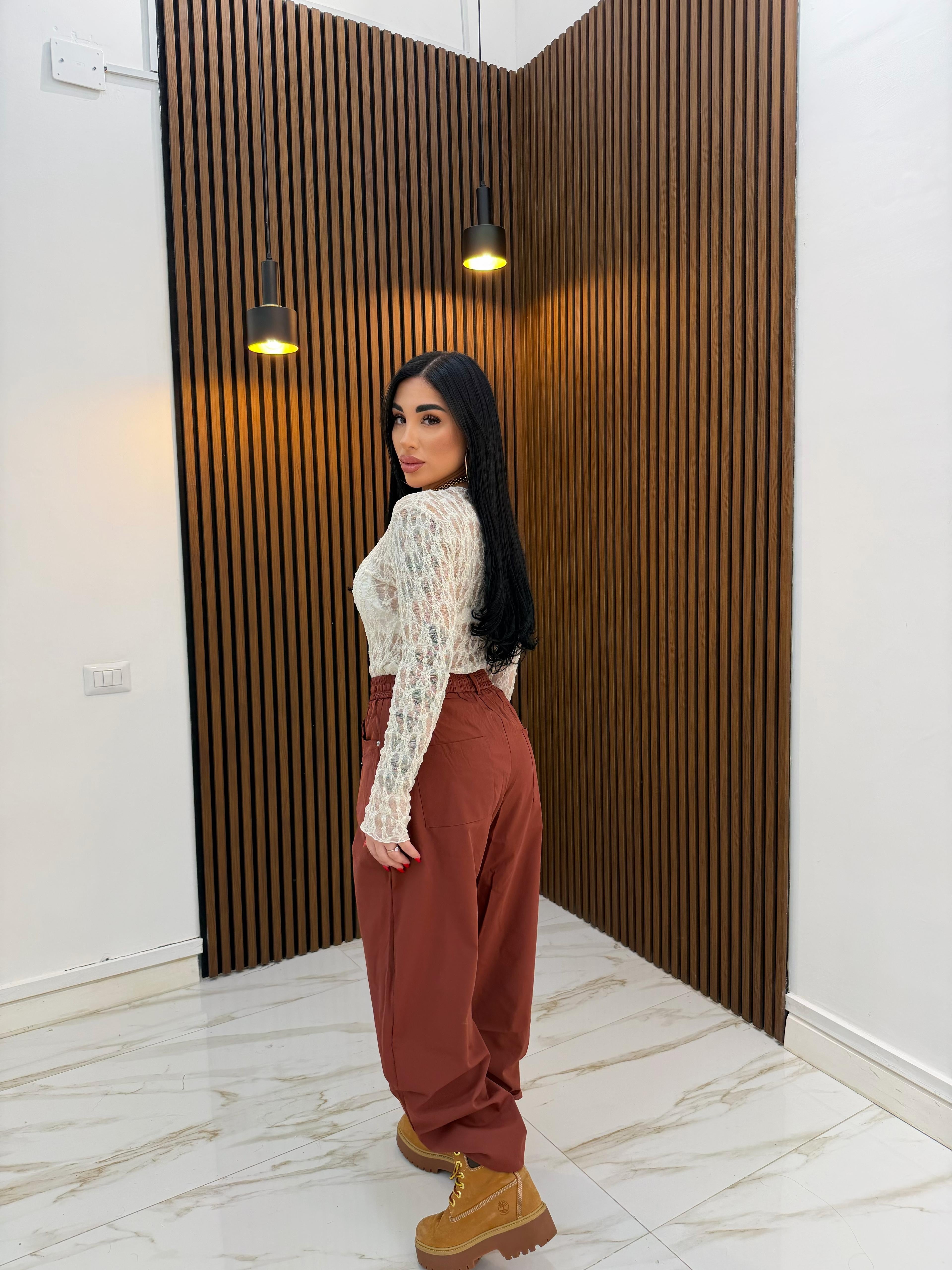 PANTALONE FATY BORDEAUX