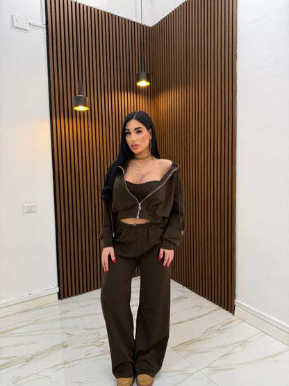 CORDINATO CLARISSA MARRONE