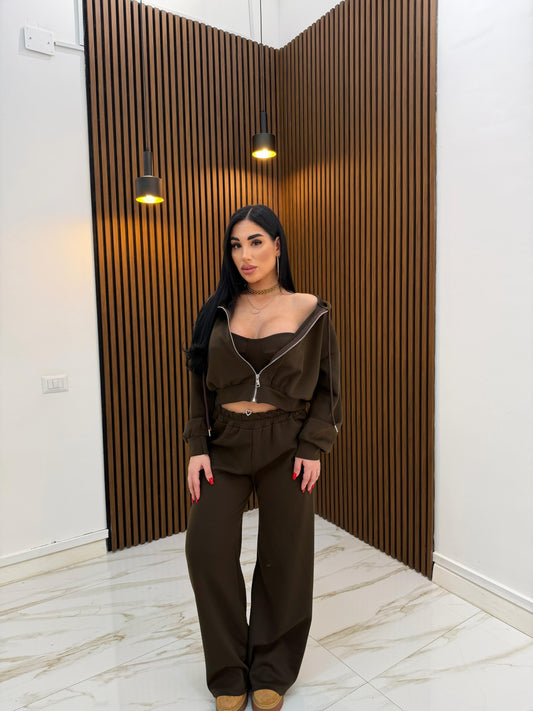 CORDINATO CLARISSA MARRONE