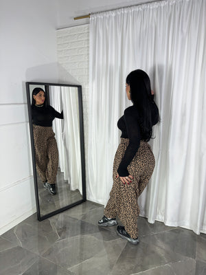 JOGGER MACULATO MARRONE