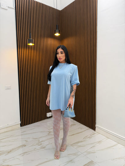 MAXI T-SHIRT CELESTE