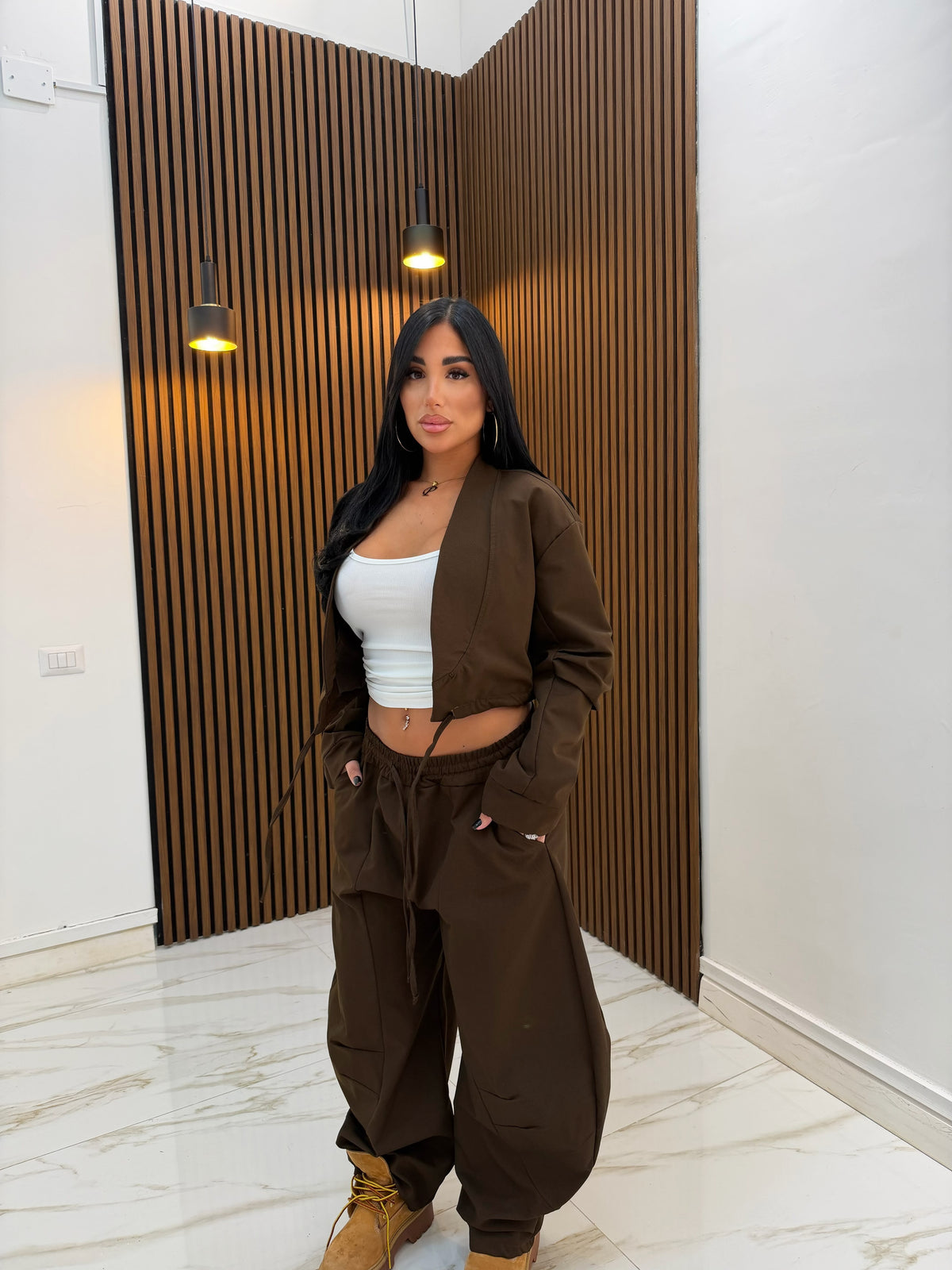 PANTALONE CASUAL MARRONE