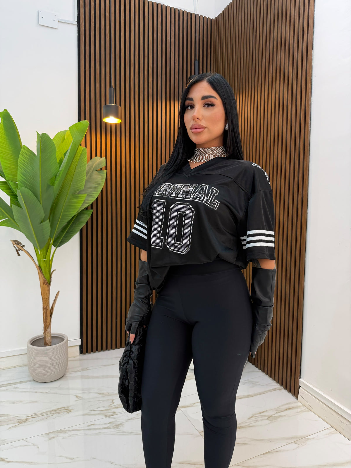 LEGGINS GHETTE NERO
