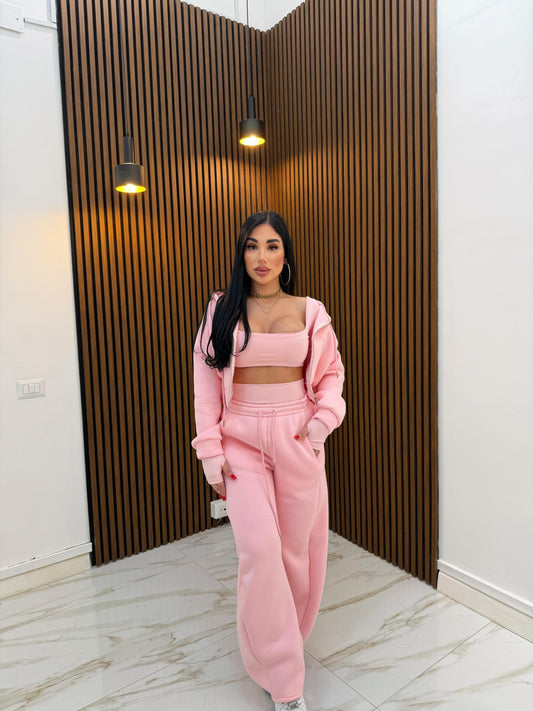 CORDINATO 3 PEZZI ROSA