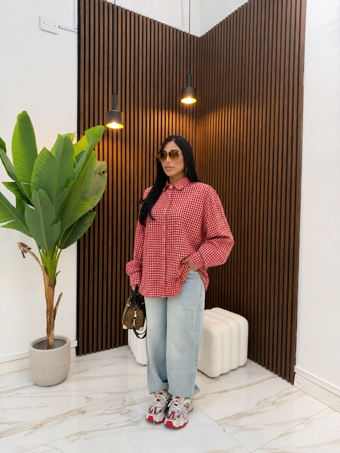 CAMICIA QUADRI ROSSA