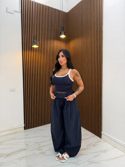 PANTALONE FASCIA BLU NOTTE