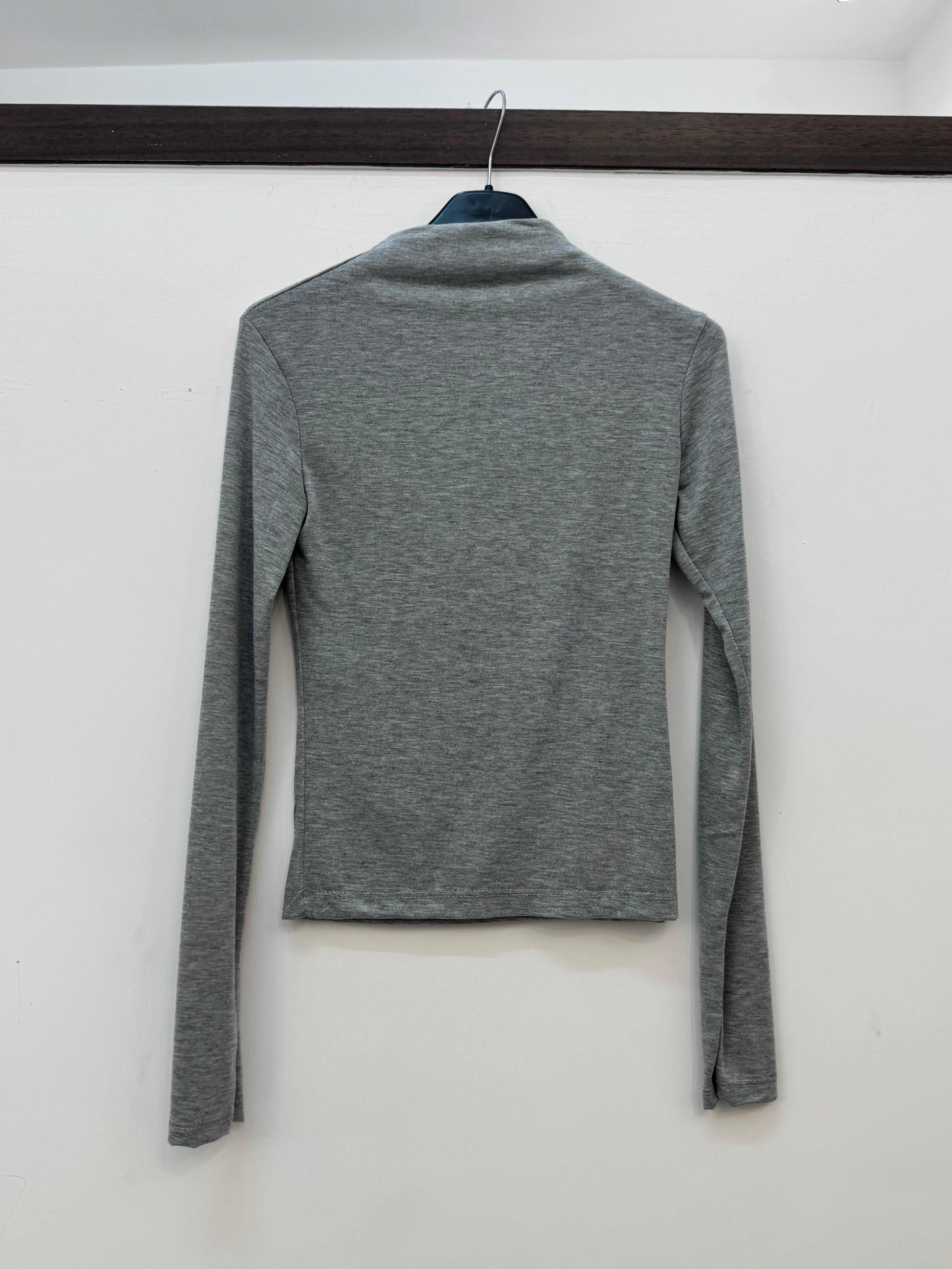 MAGLIA SEMITRASPARENTE GRIGIO
