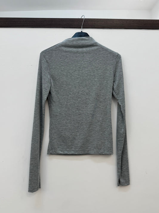 MAGLIA SEMITRASPARENTE GRIGIO