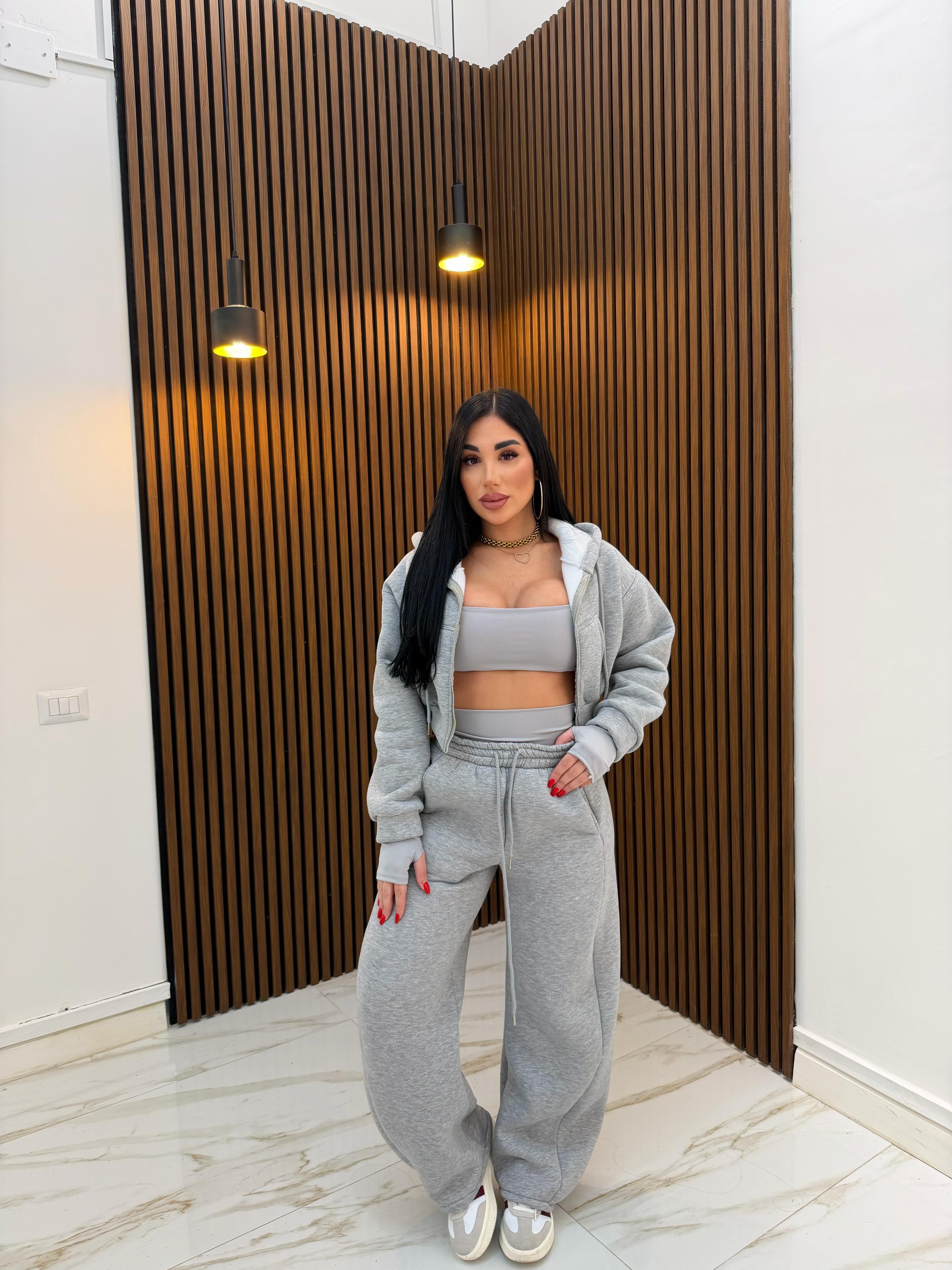 CORDINATO 3 PEZZI GRIGIO