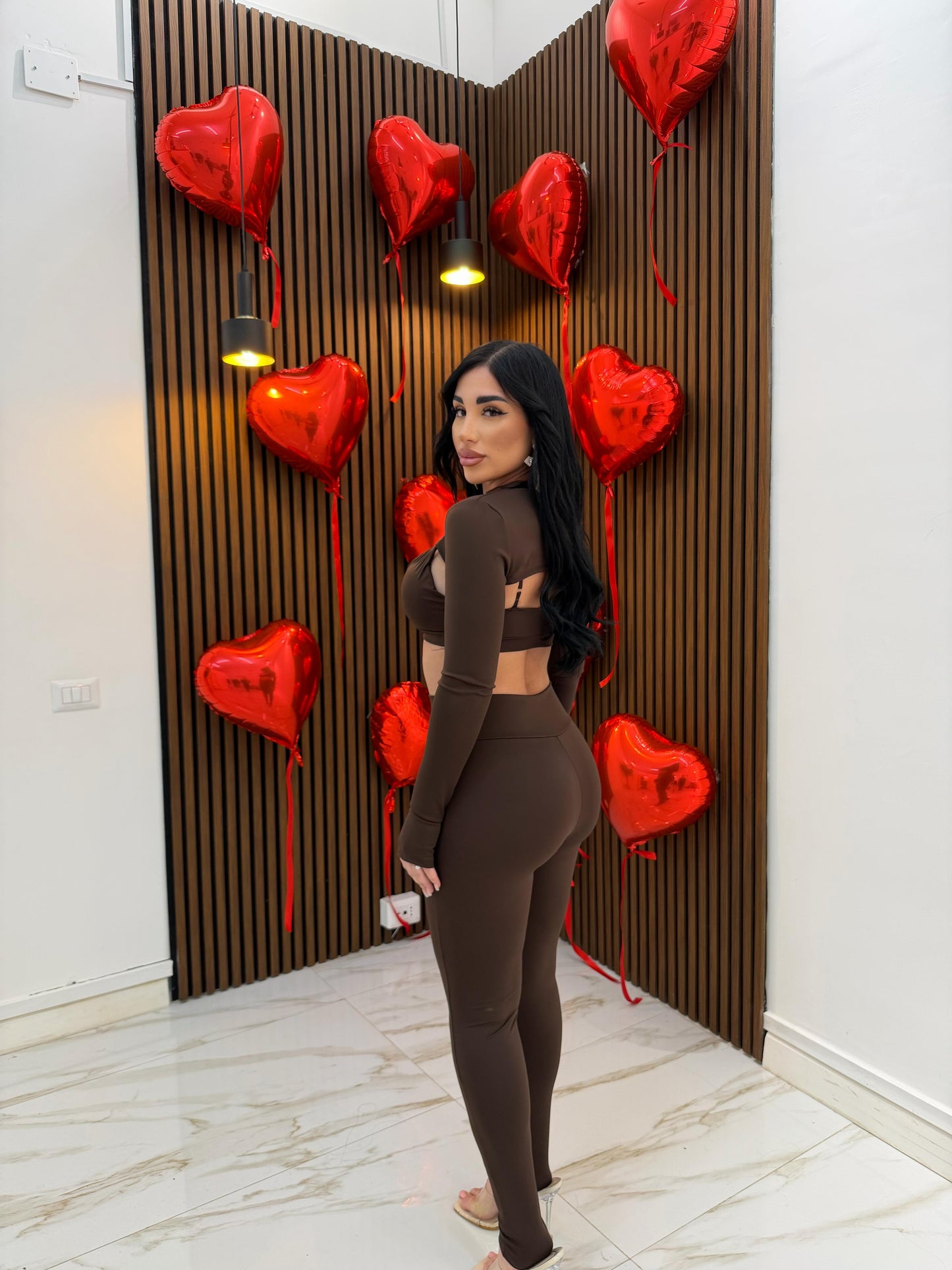 CORDINATO TRILLY MARRONE