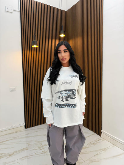 MAGLIA CINQUANTACINQUE BIANCO