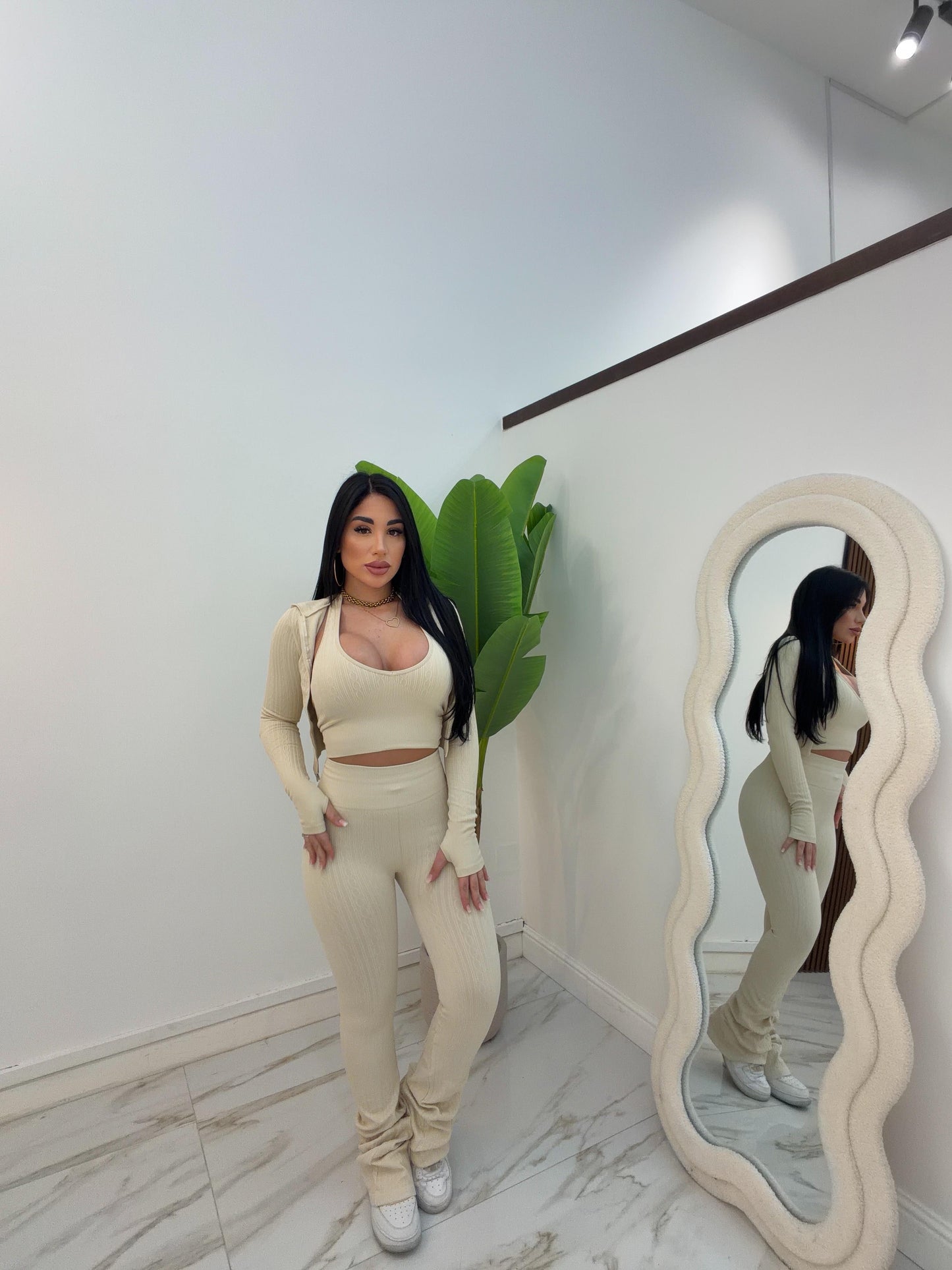 TRIS TRECCIA BEIGE