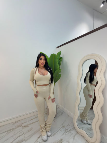 TRIS TRECCIA BEIGE