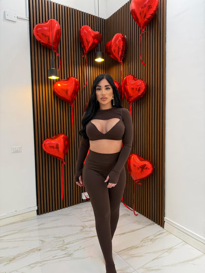 CORDINATO TRILLY MARRONE