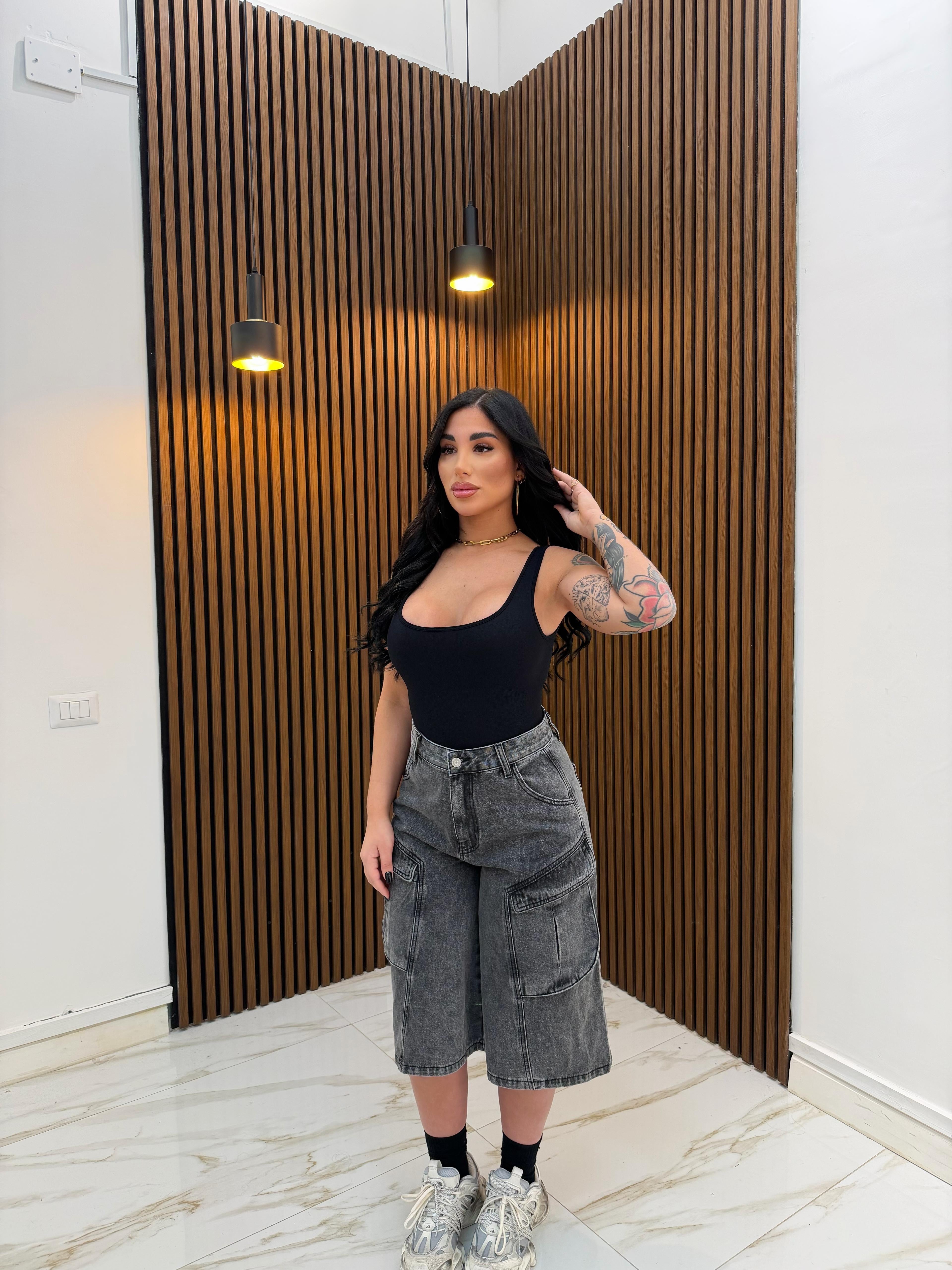 BODY A COSTINE MODELLANTE NERO