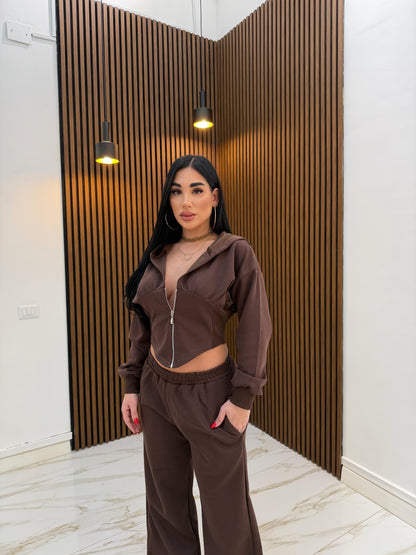 CORDINATO COCOS MARRONE