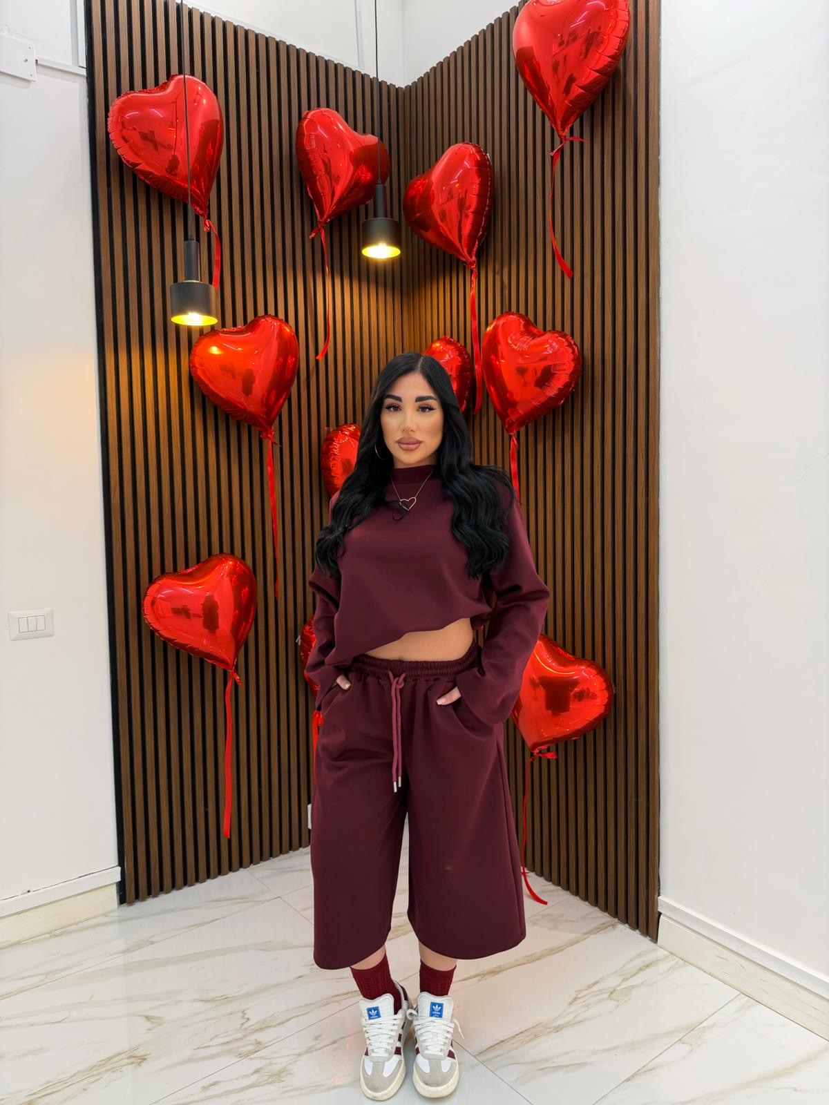 CORDINATO COMFY BORDEAUX