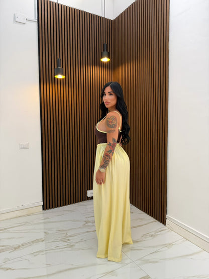 PANTALONE MORBIDOSO GIALLO