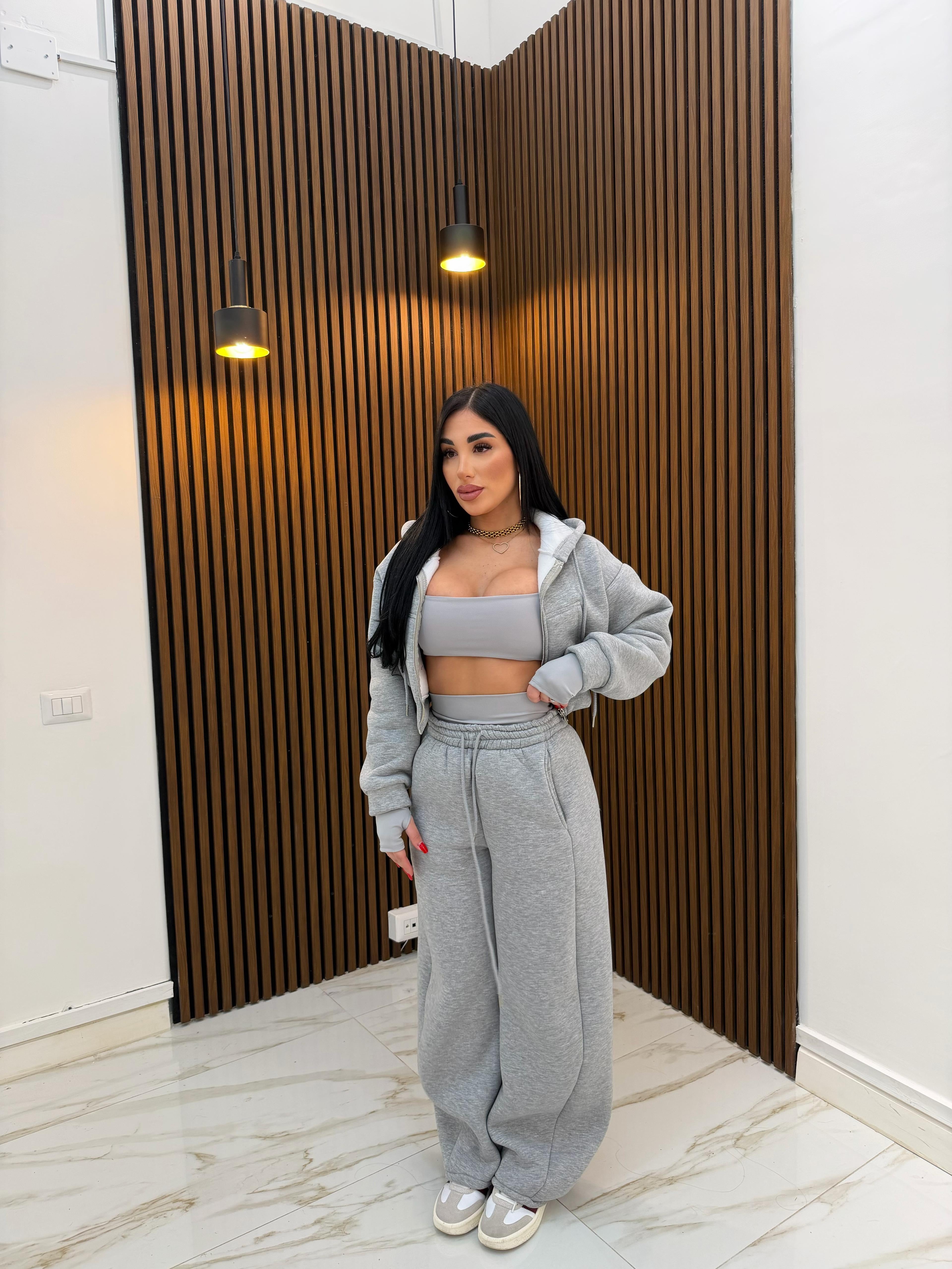 CORDINATO 3 PEZZI GRIGIO