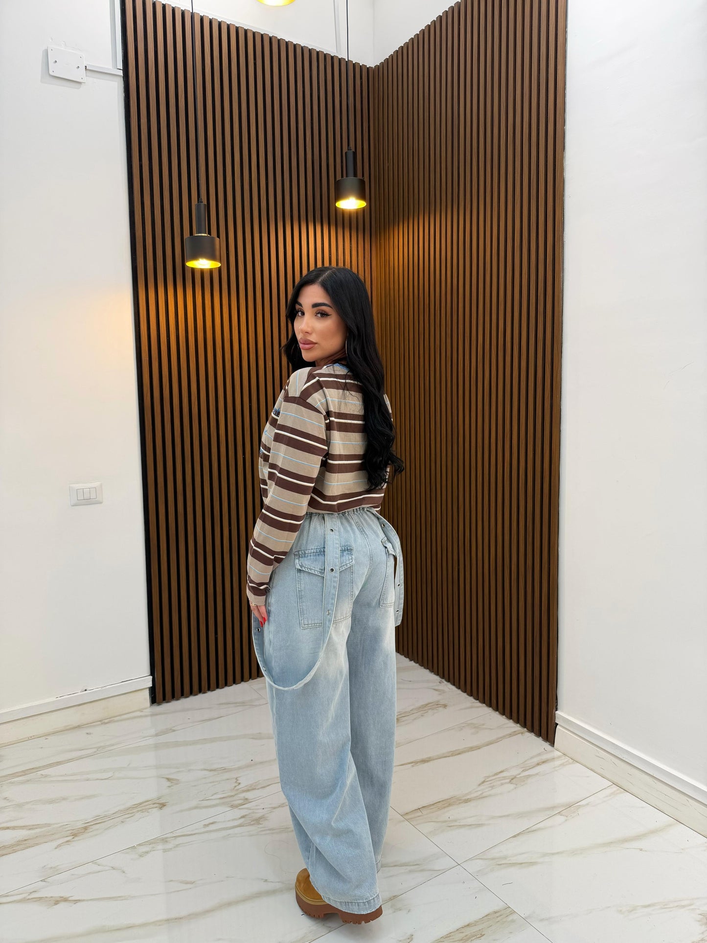 JEANS BRETELLE