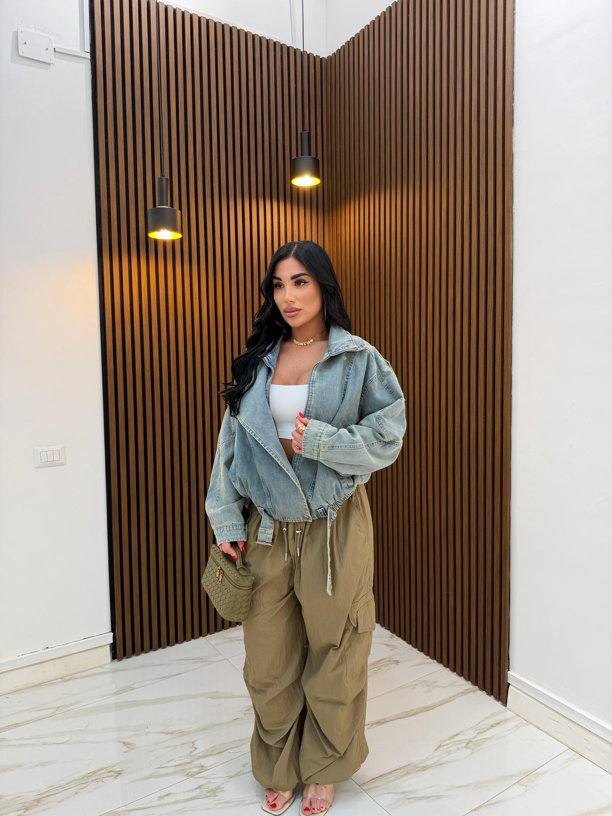 GIACCA IN DENIM CHIARO