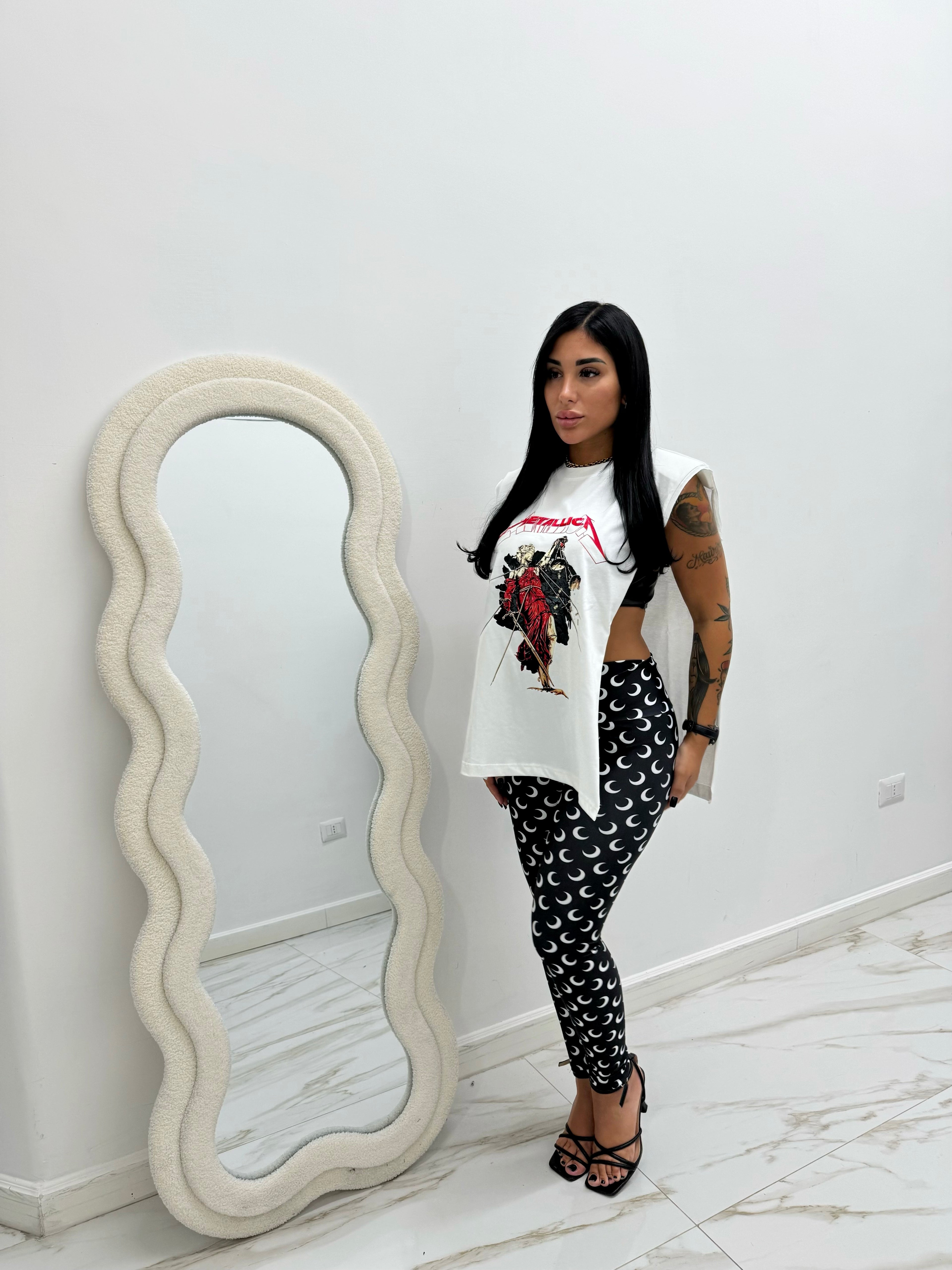 CANOTTA METALLICA BIANCA
