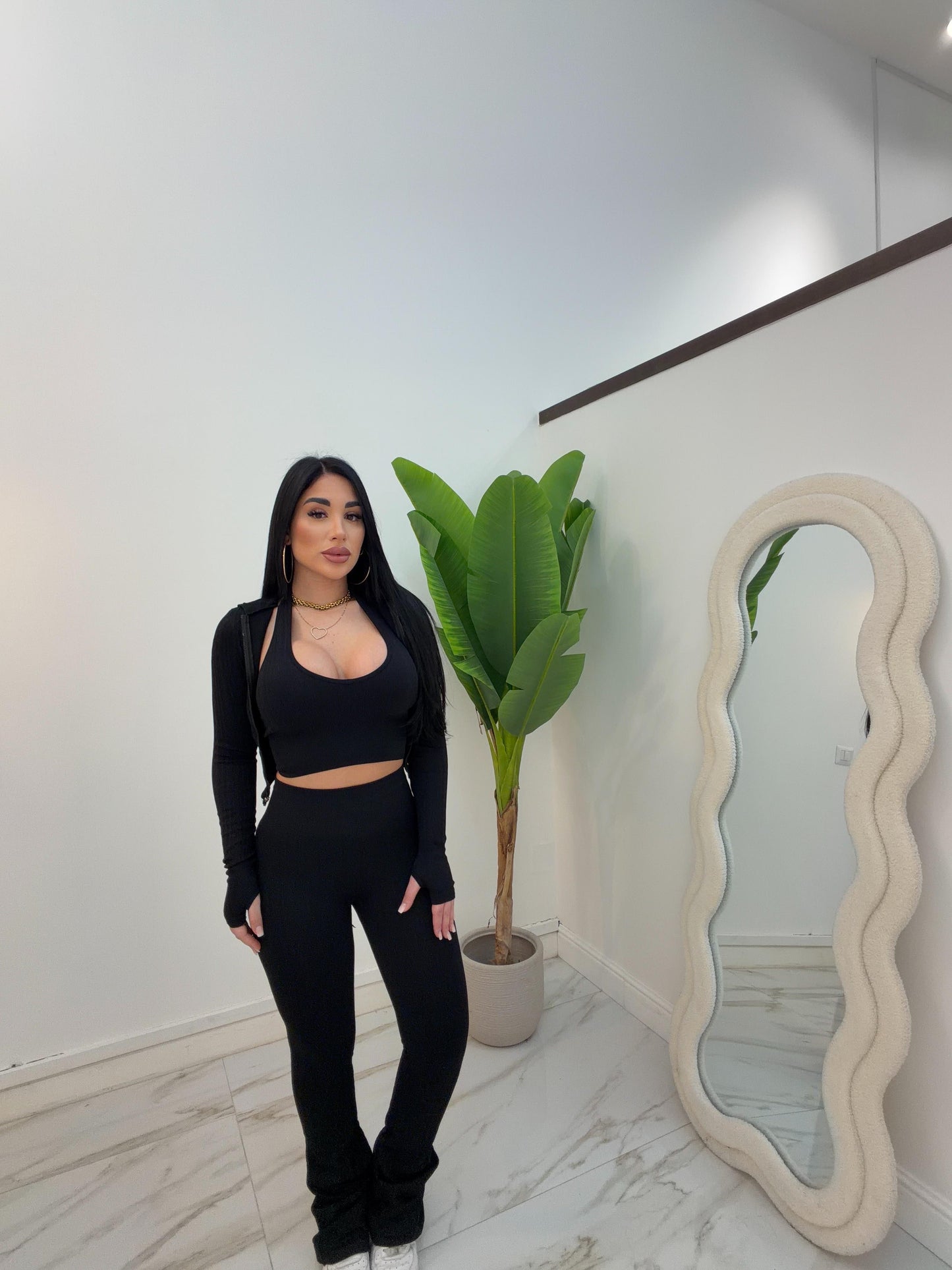 TRIS TRECCIA NERO