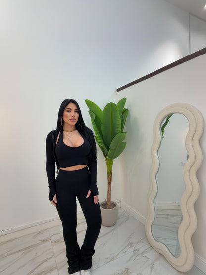 TRIS TRECCIA NERO