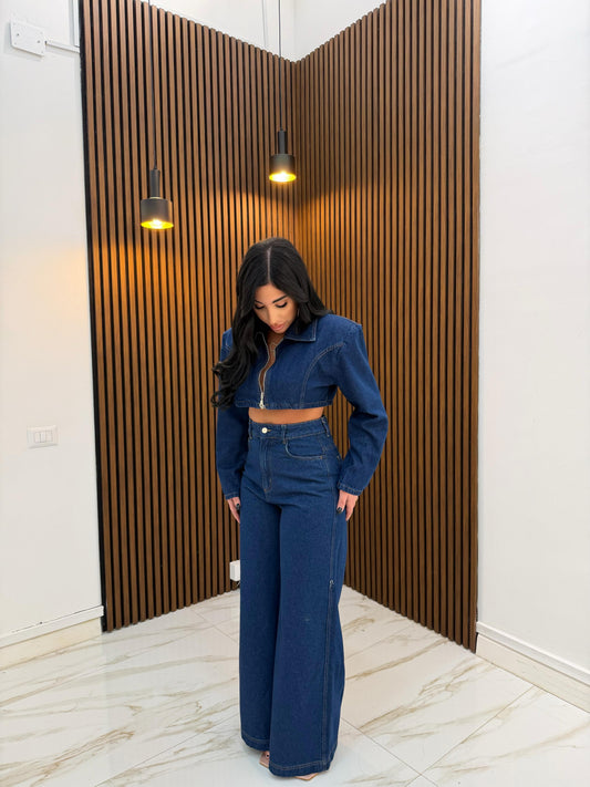 CORDINATO DENIM SCURO