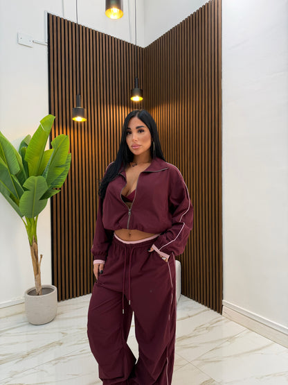 CORDINATO ACNE BORDEAUX