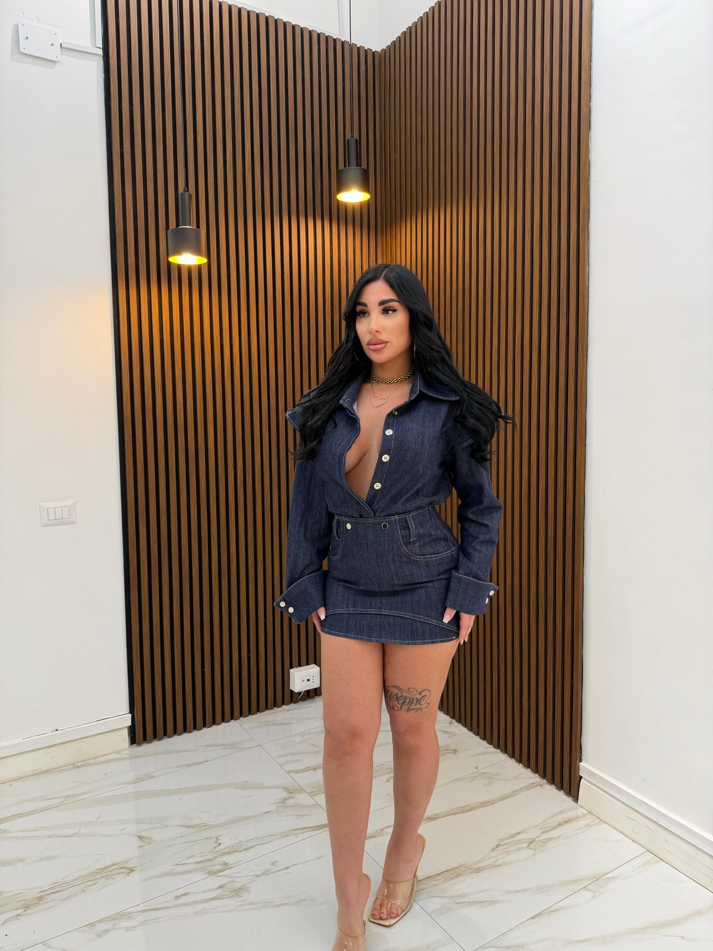 CORDINATO DENIM BLUE