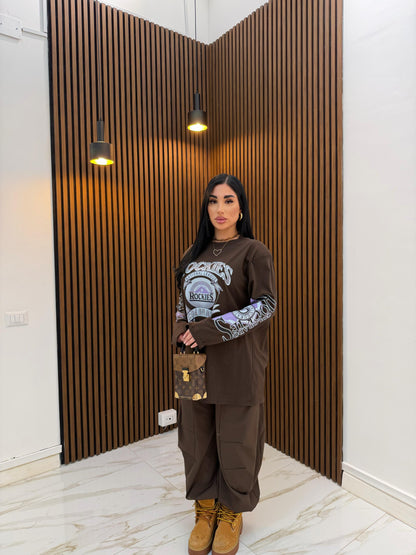 PANTALONE BOOM MARRONE