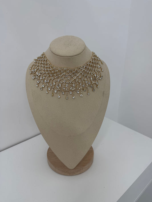 COLLANA SWAROSKY ORO