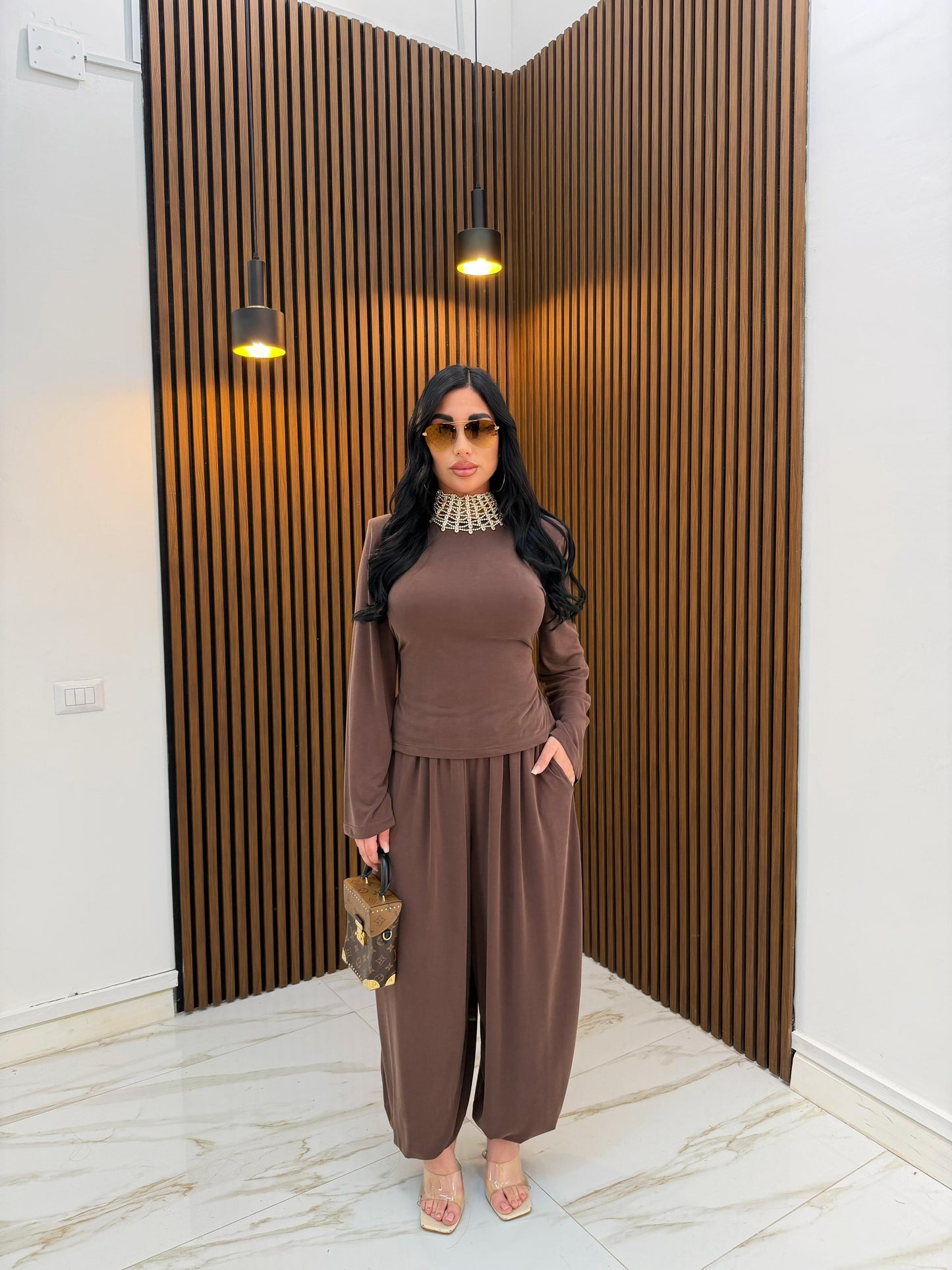 CORDINATO MODULARE MARRONE