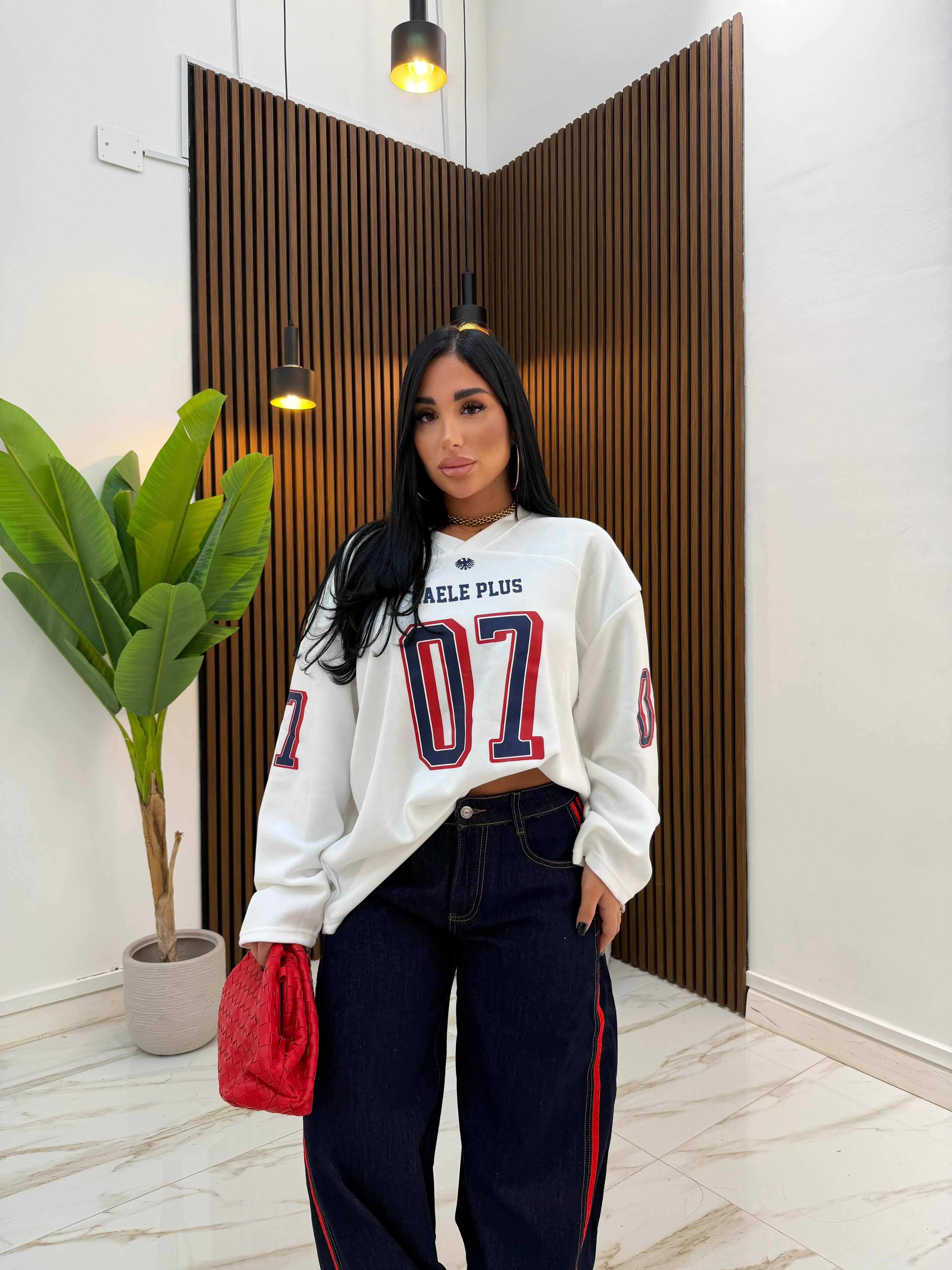 JEANS RED LINEE