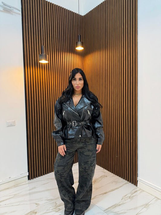 CHIODO IN ECOPELLE NERO