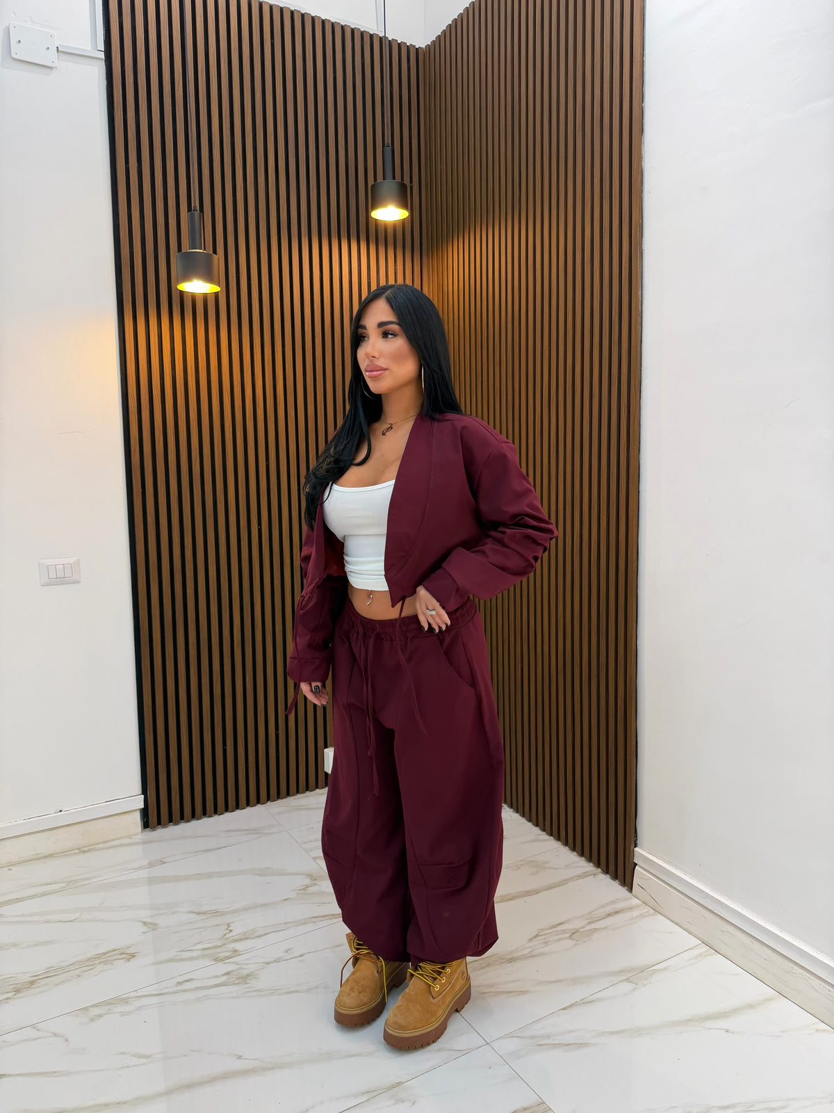 PANTALONE CASUAL BORDEAUX
