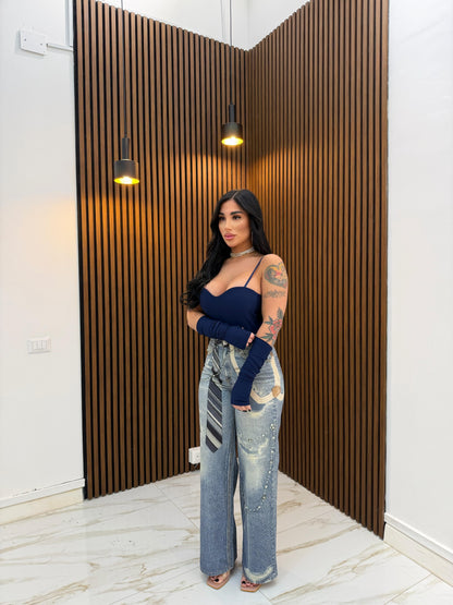 JEANS CRAVATTA