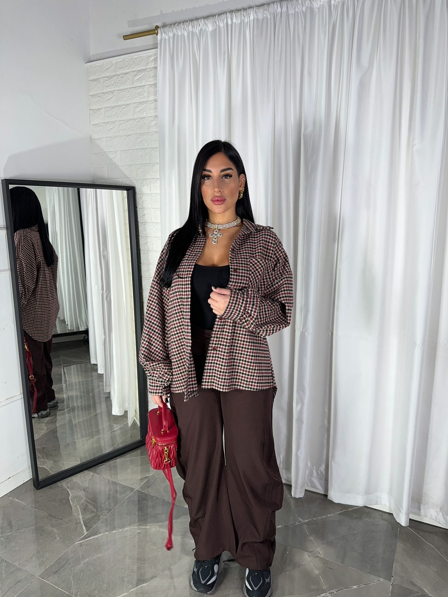 PANTALONE ONDA MARRONE