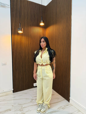 CORDINATO COMFY GIALLO