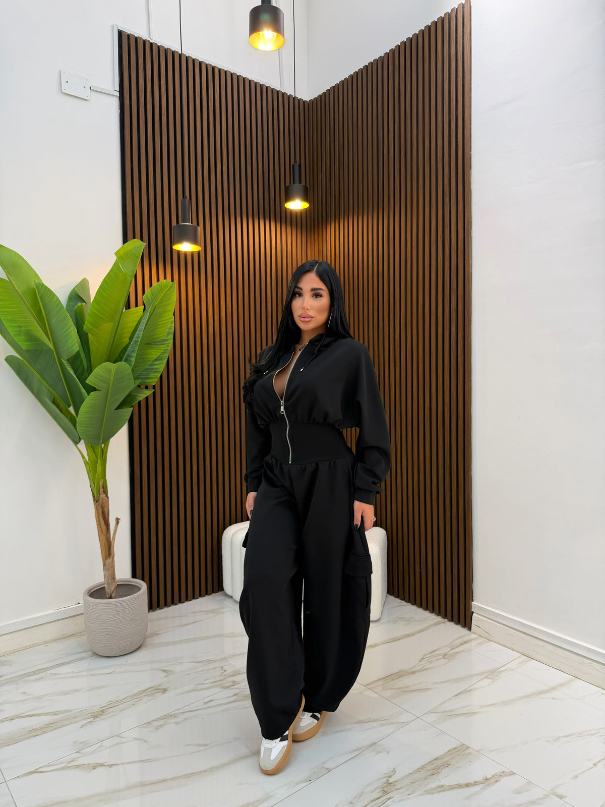 JUMPSUIT BUSTIER NERO