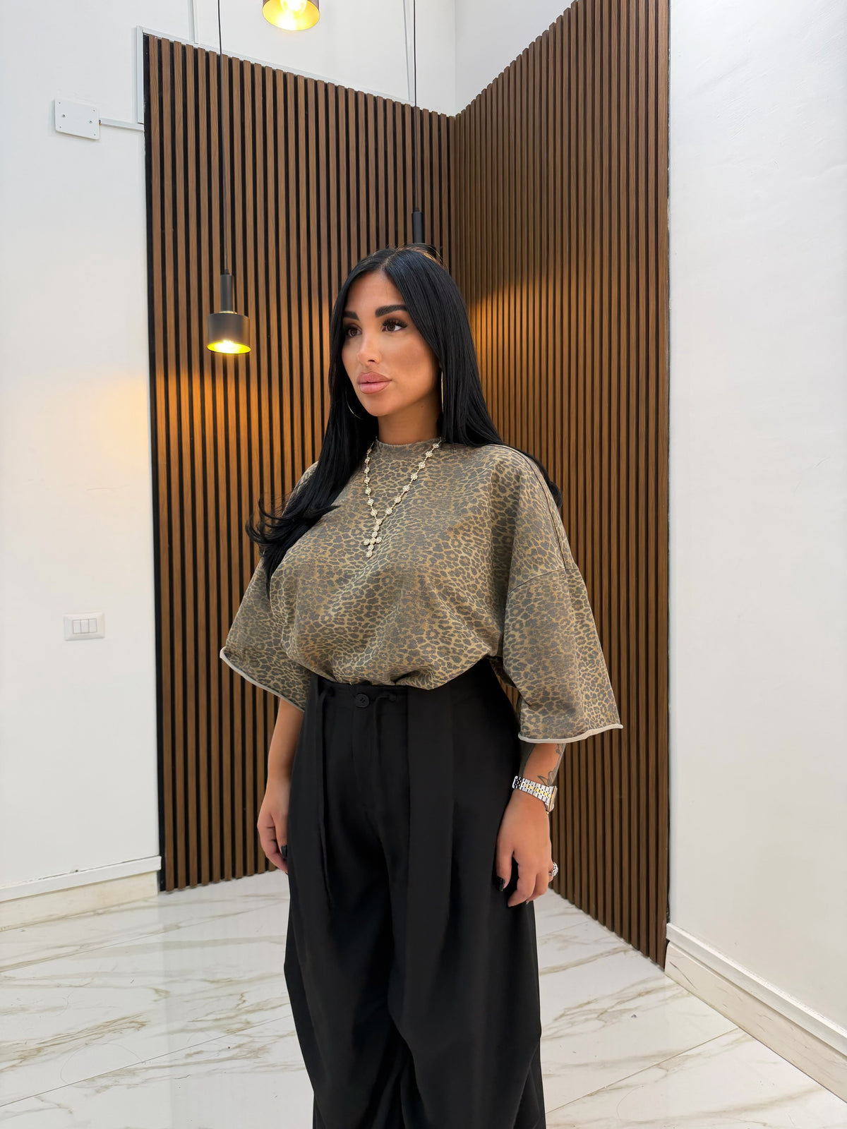MAXI T-SHIRT MACULATO