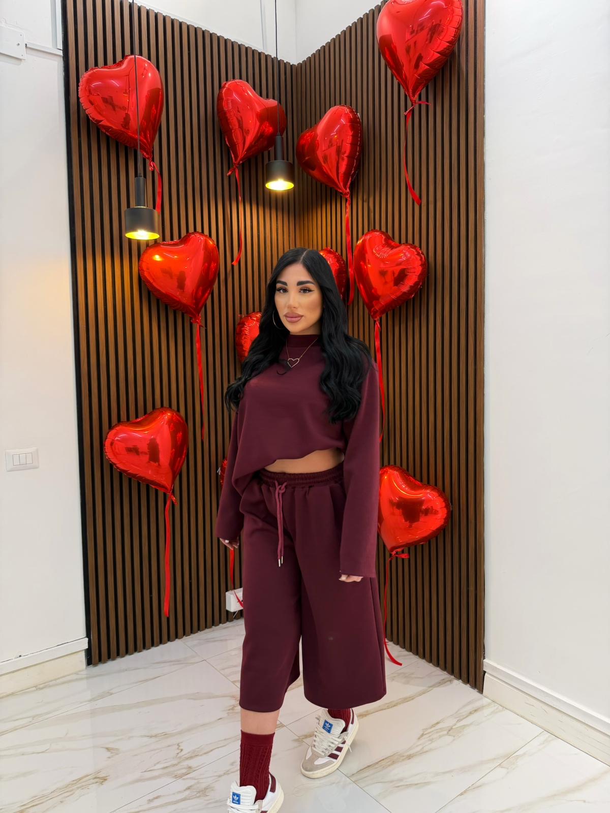 CORDINATO COMFY BORDEAUX